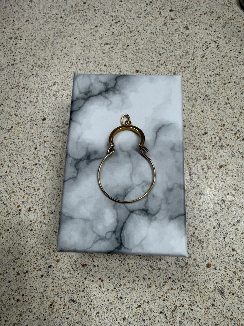 14k Gold Charm Holder